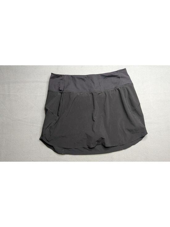 Athleta Dresses & Skirts - Athleta Run With It Skort Womens M Black Mesh Pockets Short Athletic Running